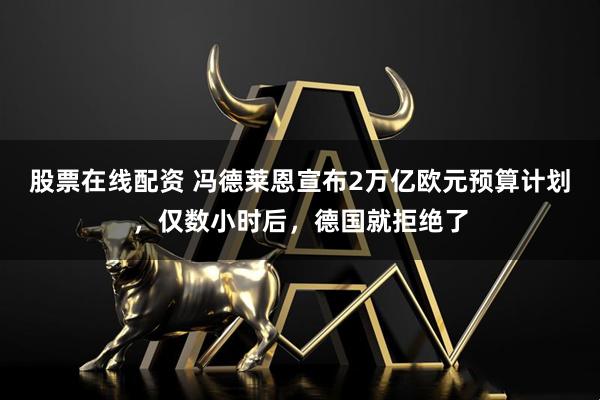 股票在线配资 冯德莱恩宣布2万亿欧元预算计划，仅数小时后，德国就拒绝了